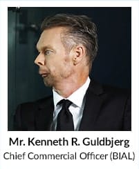 Mr Kenneth Guldbjerg, Chief Commercial Office BIAL
