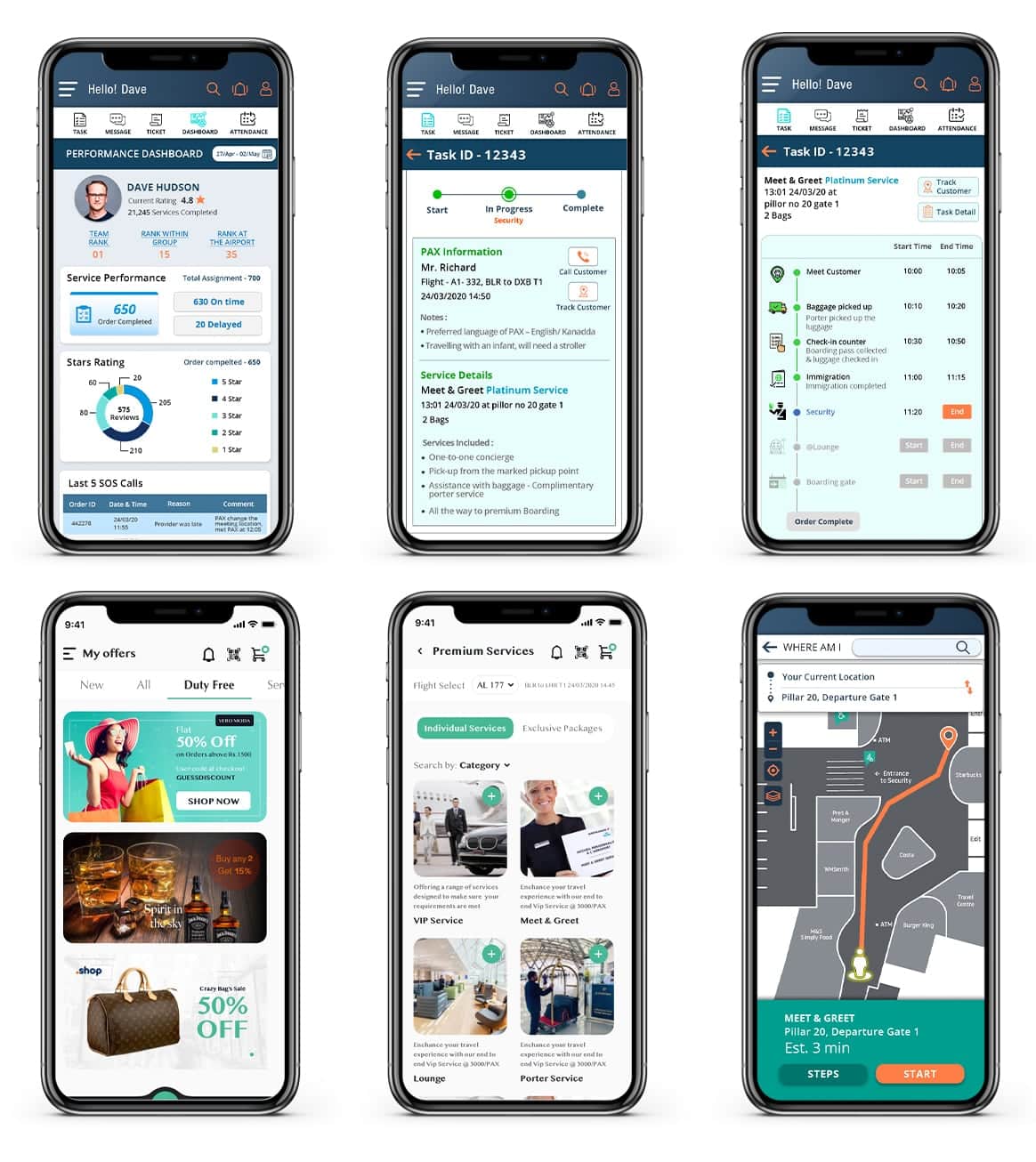 mobile app snapshots - GrayMatter Skateboard